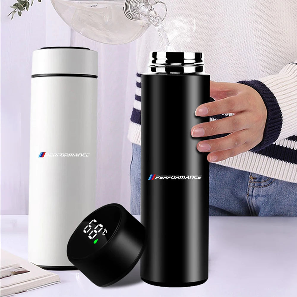 500ml Portable Car Smart Thermos Bottle