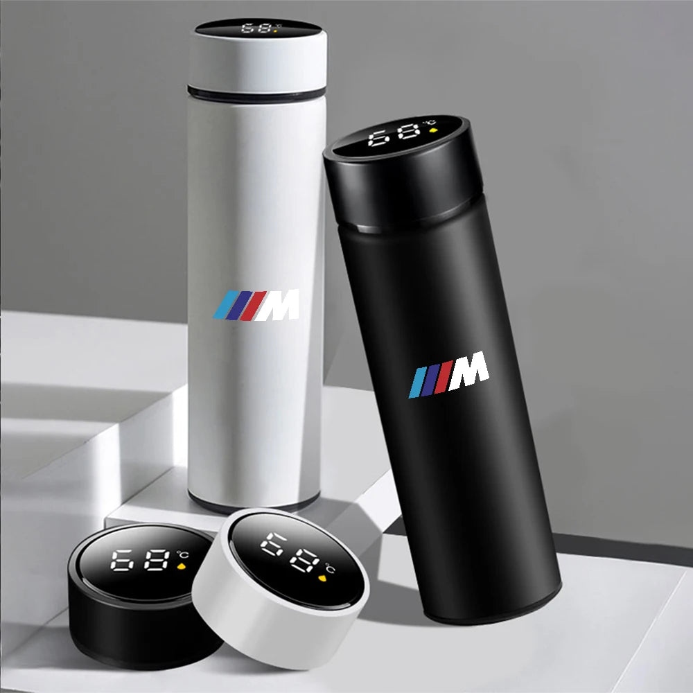 500ml Portable Car Smart Thermos Bottle